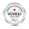 BIS Hallmarked Personalised Mundan Ceremony Silver Coin With 999 Purity