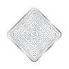 BIS Hallmarked Laxmi Ganesh Diamond Shape Design 999 Pure Silver Coin