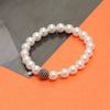 925 Sterling Silver Simulated Pearl Bracelet for Women