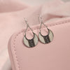 925 Sterling Silver Antique Mother of Pearl Bali Style Teardrop Dangle Earrings for Women