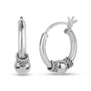 925 Sterling Silver ClickTop Hoop Earrings for Kids Girl, Women