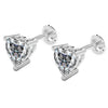925 Sterling Silver Cubic Zirconia Small Stud Earrings for Women and Girls 8MM