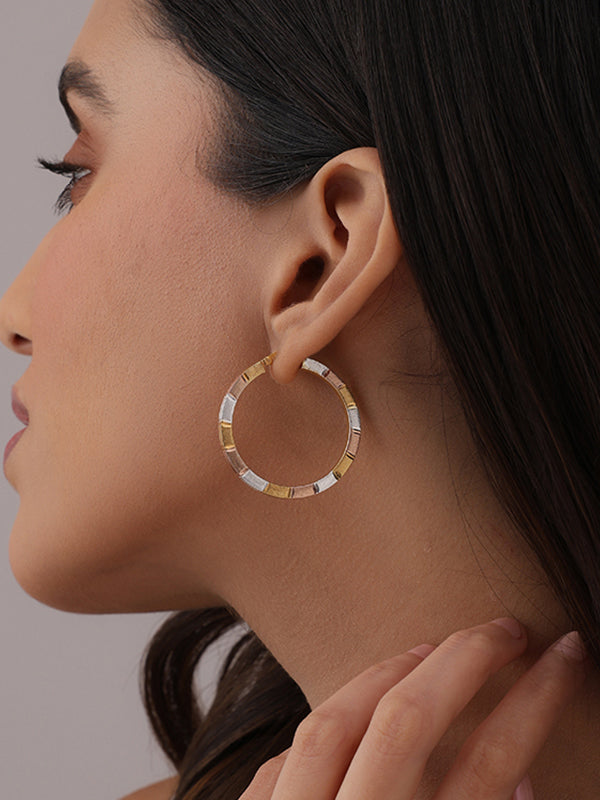 Diamond-Cut Radiance Hoops
