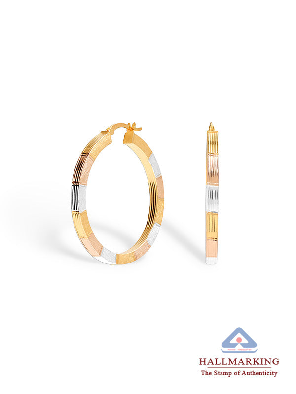 Diamond-Cut Radiance Hoops