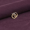 925 Sterling Silver 14K Gold Plated Three Tone Light Weight Italian Design Hoop Earrings for Women Girls