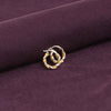 925 Sterling Silver 14K Gold Plated Three Tone Light Weight Italian Design Hoop Earrings for Women Girls