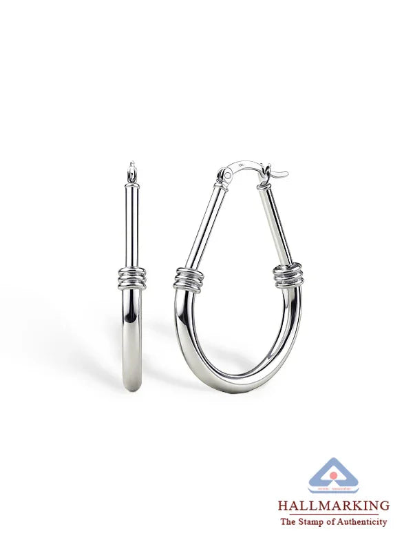 Italian Classic Silver Hoops