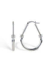 Italian Classic Silver Hoops