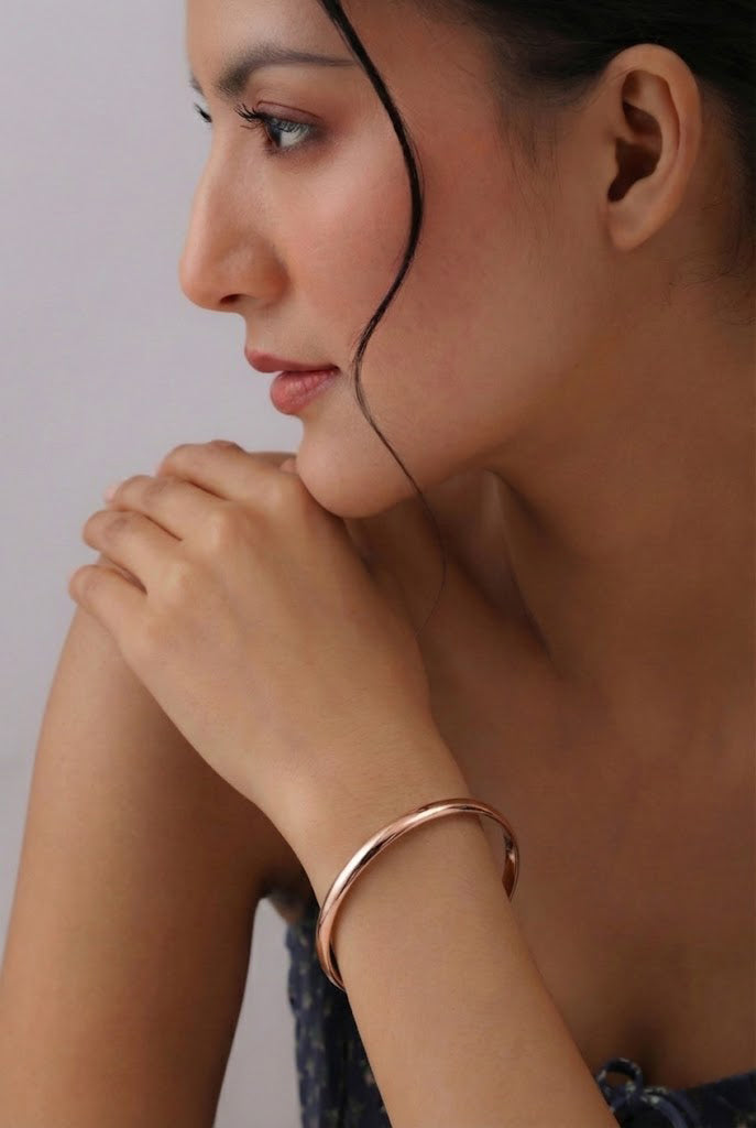 Lunara Rose Gold Bangle