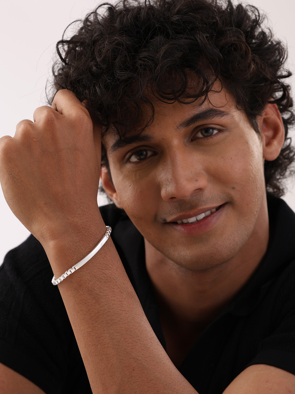 Silver Modern ID Bracelet