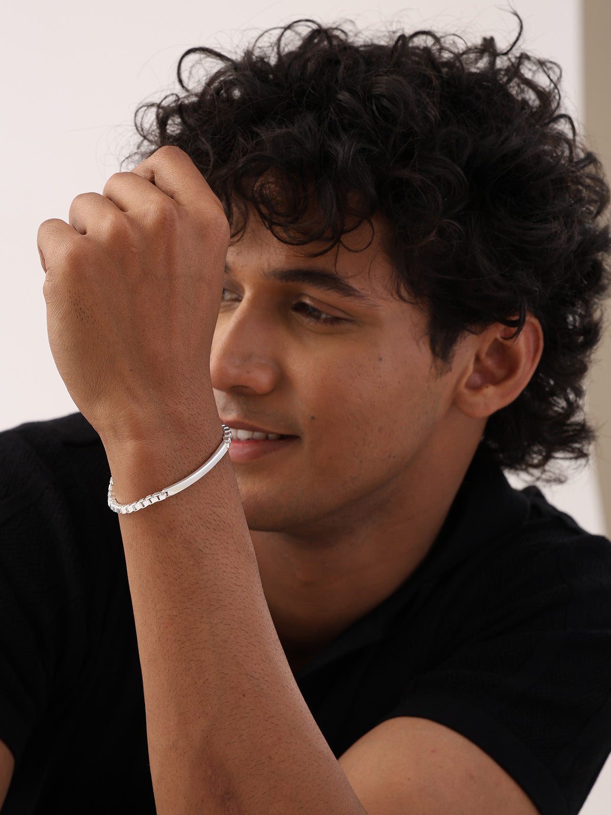 Silver Modern ID Bracelet