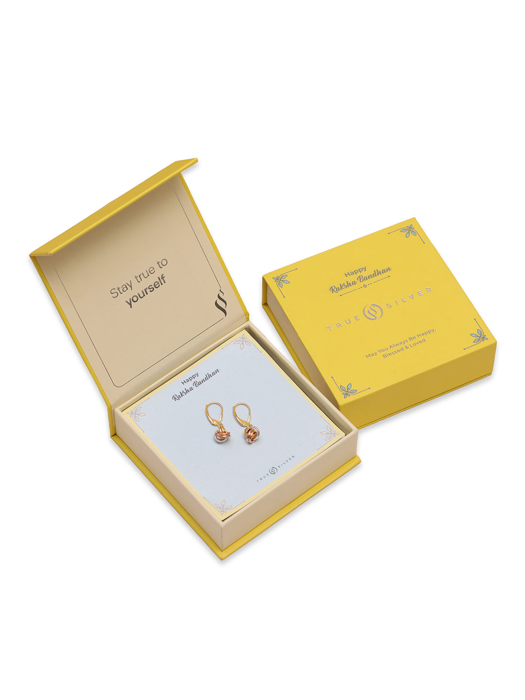 Trio Knot Drop Earrings - Gift For Sister