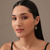 925 Sterling Silver 14K Gold Plated Elegant Designer Classy Minimalist Circle Love Knot Drop Dangle Earrings for Women