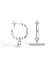 T-Bar C-Hoop Earrings