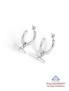 T-Bar C-Hoop Earrings