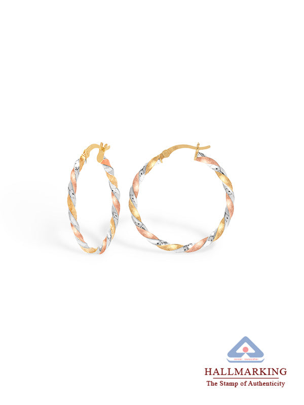 TriTone italian Mini Hoops