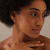 925 Sterling Silver Hoop Earrings for Women Hypoallergenic Diamond Cut Earring Hoops for Women 20MM