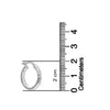 925 Sterling Silver Italian Design Diamond-Cut Hoop Earrings for Women