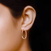 925 Sterling Silver Silver Plated Hoop Earrings for Girls Women