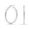 925 Sterling Silver Two Tone Hoop Earrings for Teen Women