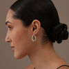 925 Sterling Silver Lightweight Italian Diamond-Cut Round Classic Click-Top Hoops Earrings for Women 3 MM