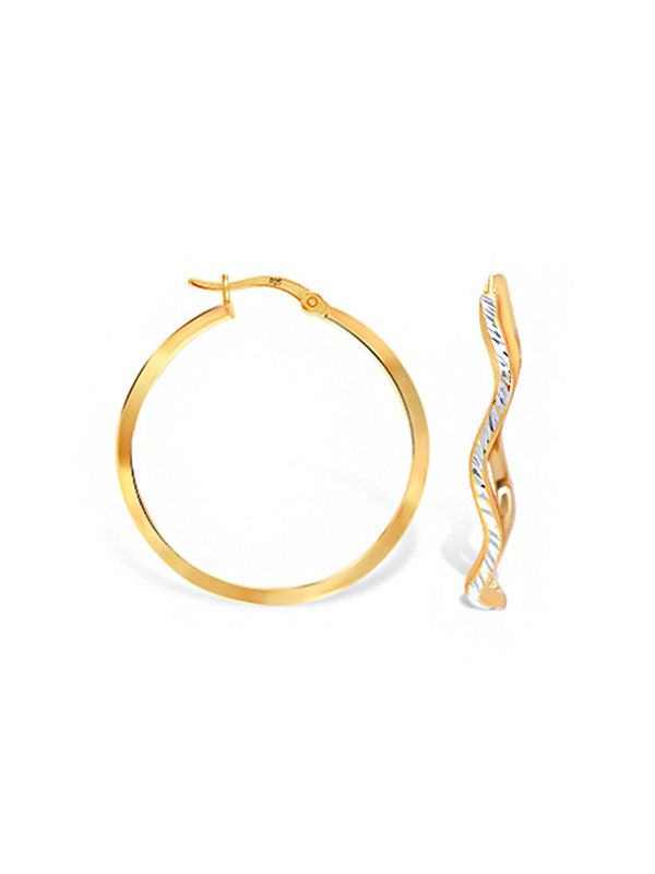 Sylph Twine Hoop Earrings