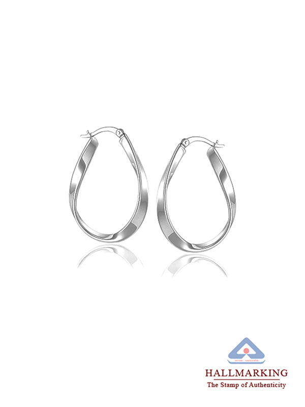 Elara Sleek Wavy hoop Earrings for Women