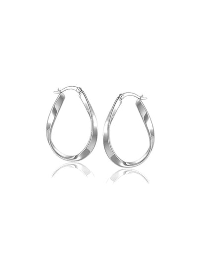 Elara Sleek Wavy hoop Earrings for Women