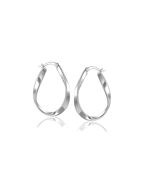 Elara Sleek Wavy hoop Earrings for Women