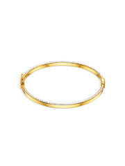 Textura Oval Textured-Edge Women's Bangle Bracelet