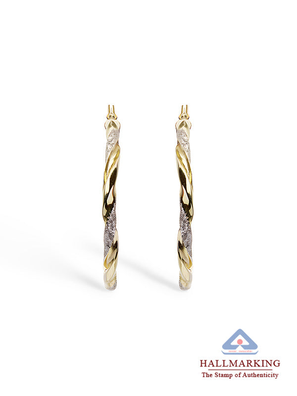 Dual Tone Italian Hoops