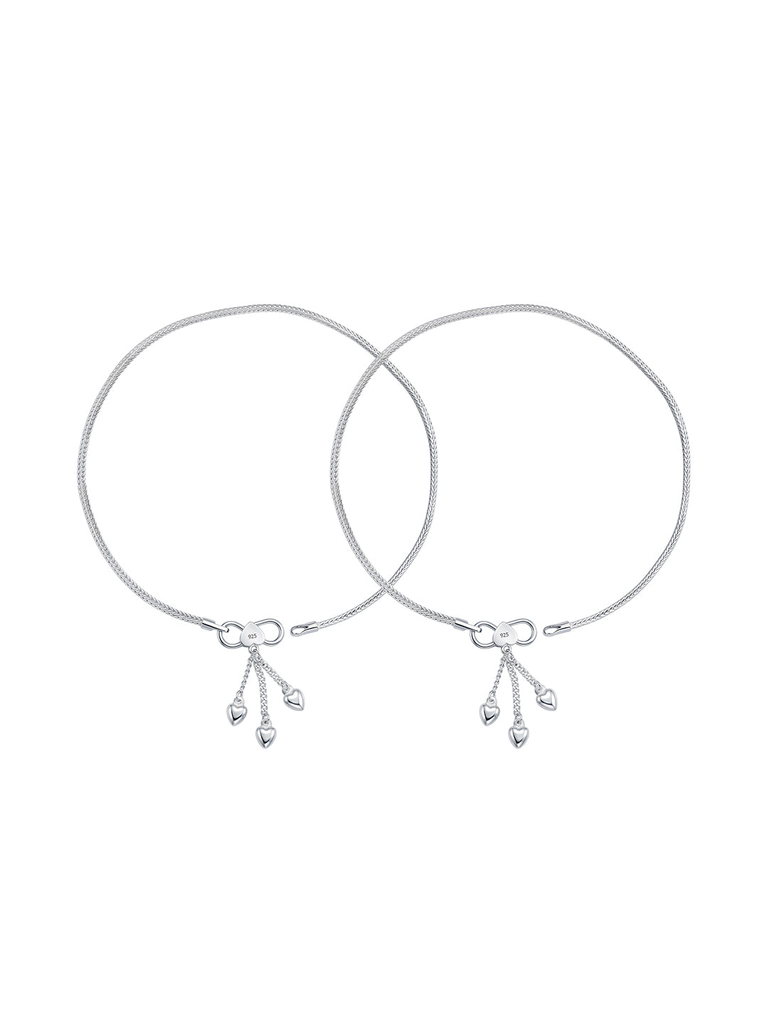 Modern Silver Anklet