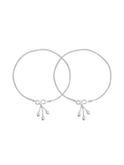 Modern Silver Anklet