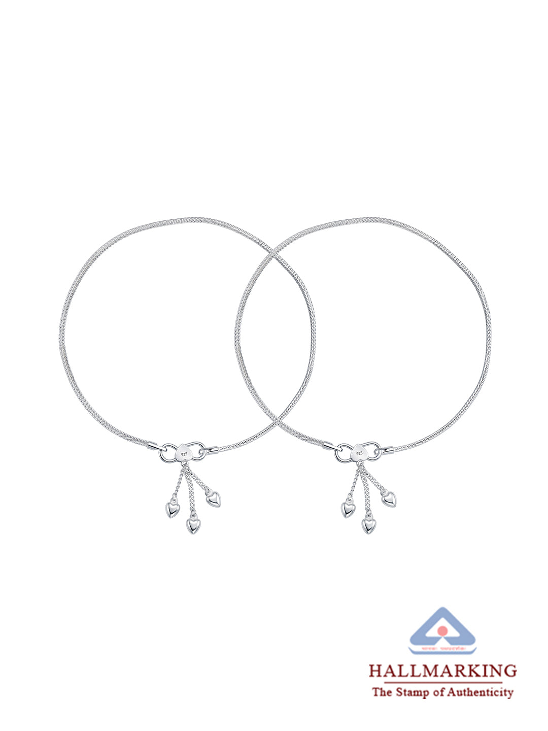 Modern Silver Anklet