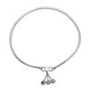 925 Sterling Silver Flowers Anklet Pair for Women