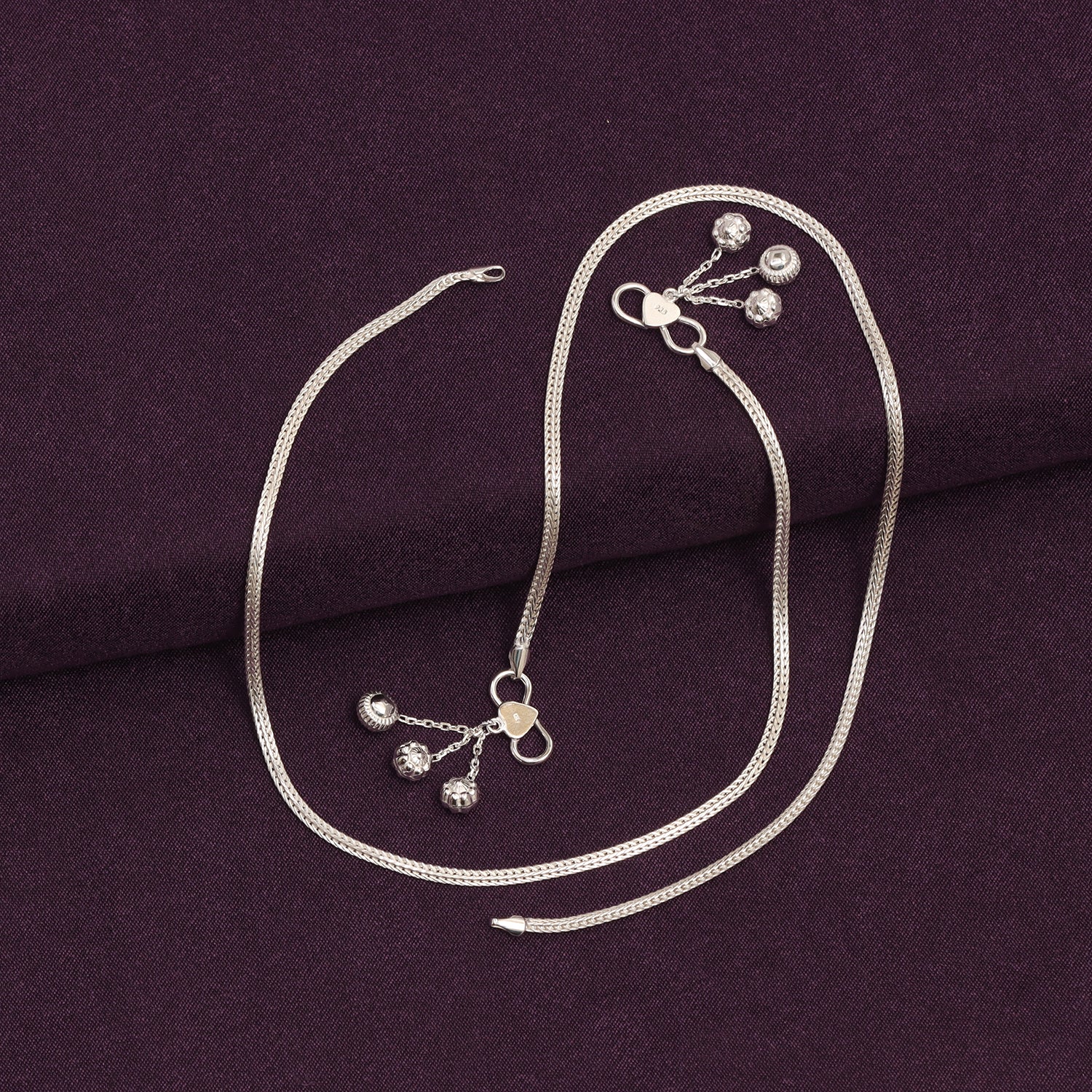Floral Charm Anklet