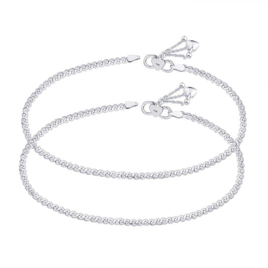 Buy Silver Anklets for Women & Girls Online at Best Prices | TrueSilver