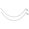 925 Sterling Silver Ball Charm Chain Anklet for Women