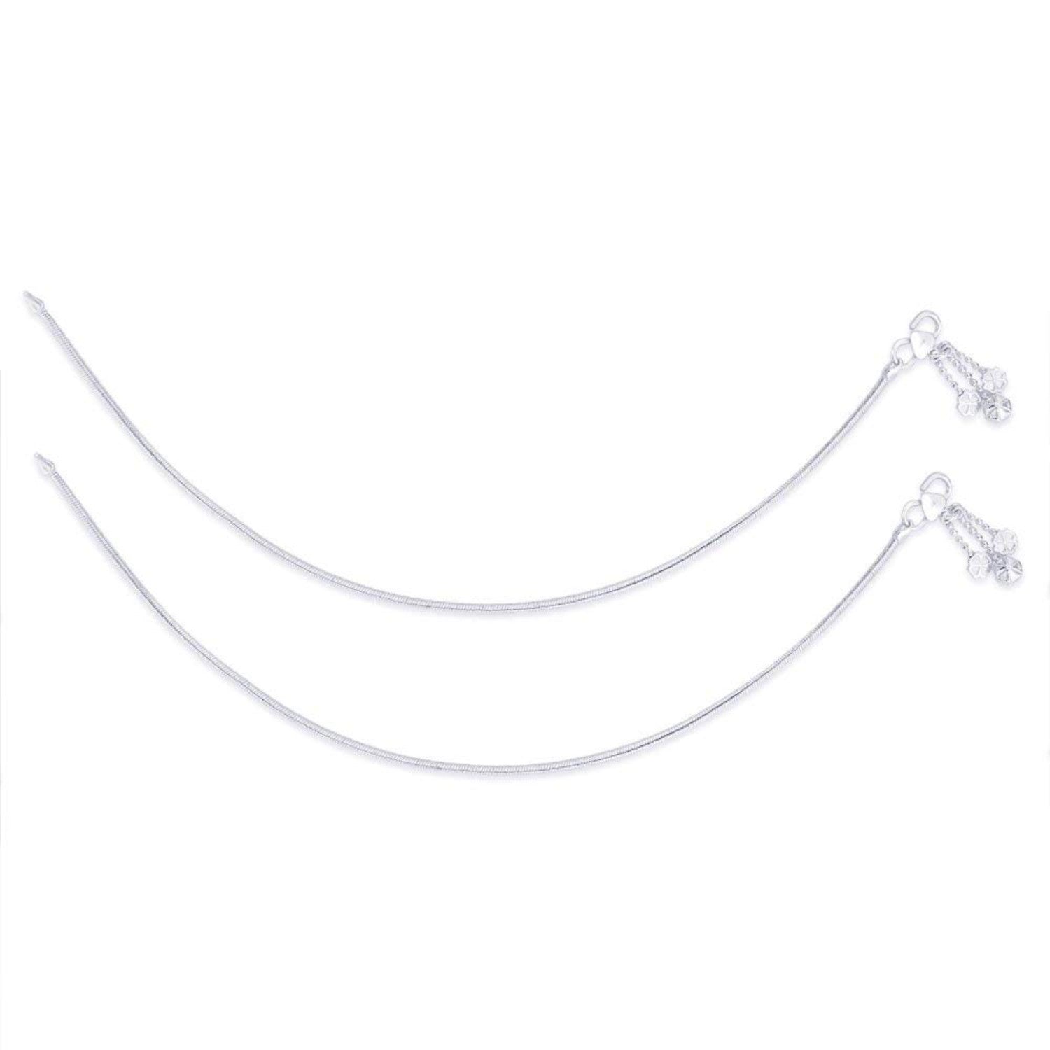 925 Sterling Silver Modern Anklets for Women and Girls (PAIR ANKLET)