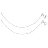 925 Sterling Silver Modern Sleek Chain Anklets for Women (PAIR ANKLET)