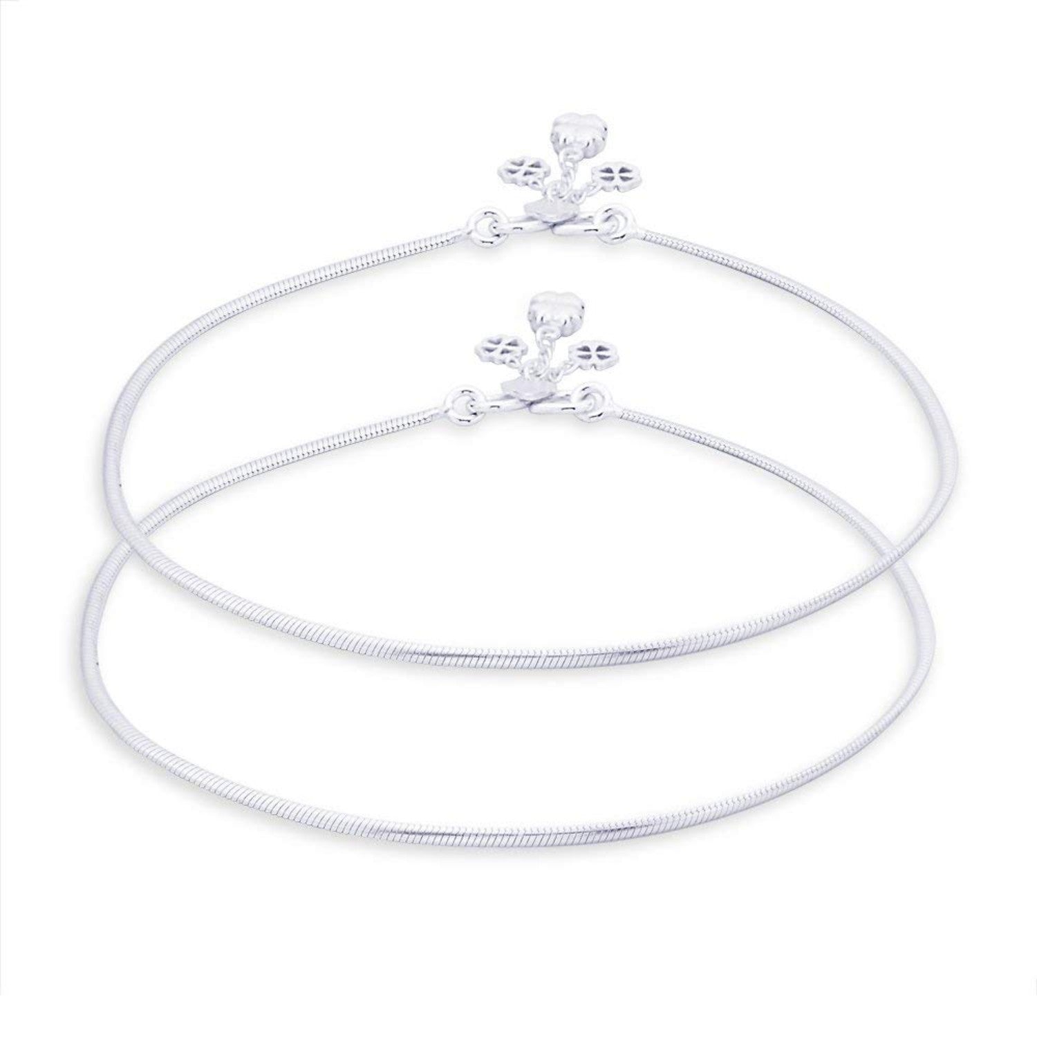 925 Sterling Silver Modern Anklets for Women and Girls (PAIR ANKLET)