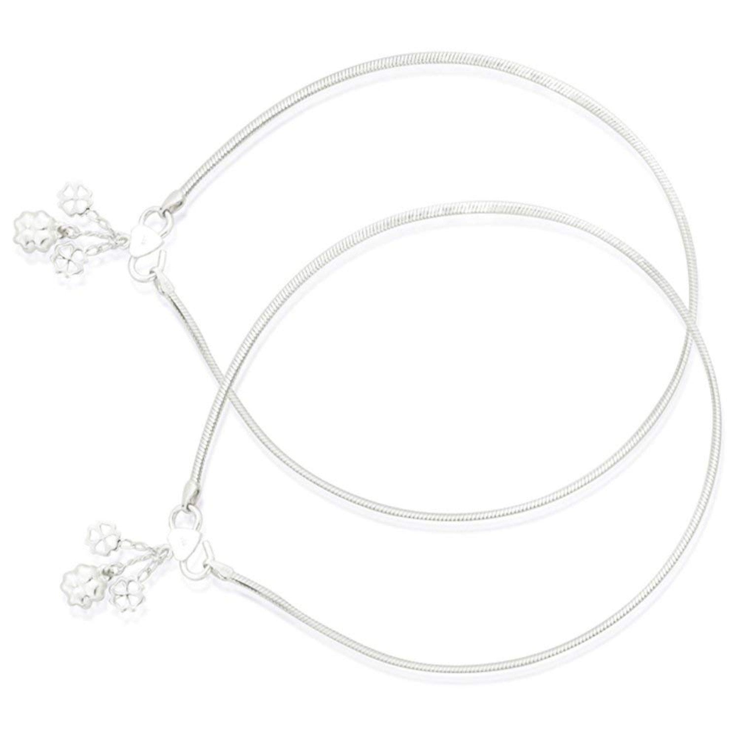 925 Sterling Silver Modern Anklets for Women and Girls (PAIR ANKLET)