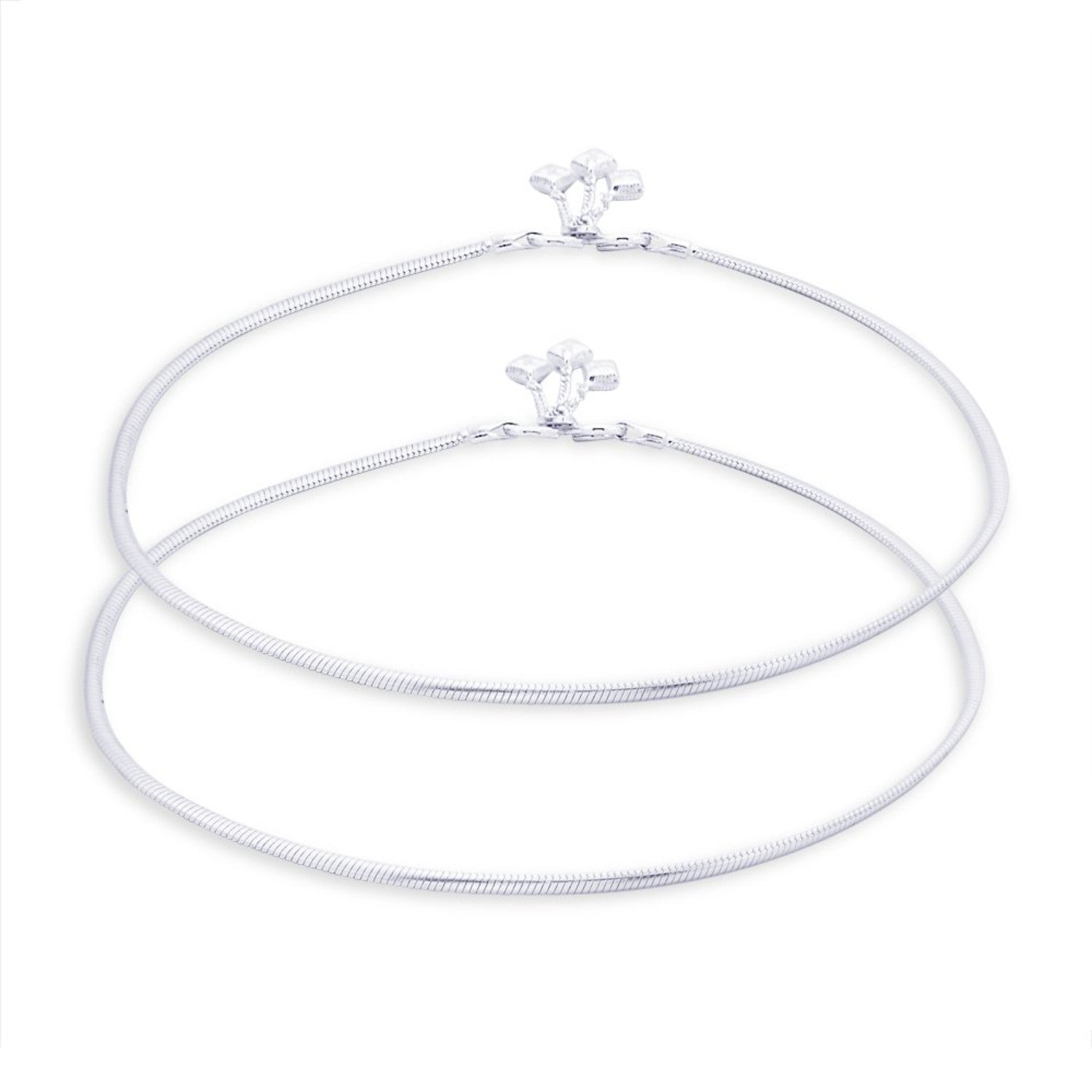 925 Sterling Silver Modern Anklets for Women and Girls (PAIR ANKLET)
