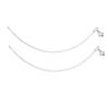 925 Sterling Silver Leaf Charm Snake Chain Anklet for Women (PAIR ANKLET)
