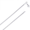 925 Sterling Silver Floral Charm Herring Chain Anklet for Women (PAIR ANKLET)