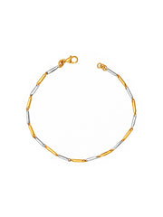 Caelia Dual Tone Statement Anklet for Women ( Single )