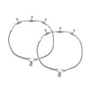 925 Sterling Silver Oxidised Silver Antique Chain Ball Bead Anklets for Women (PAIR ANKLET)
