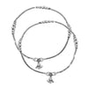 925 Sterling Silver Women Antique Beads Anklet for Women (PAIR ANKLET)