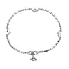 925 Sterling Silver Antique Oxidized Fish with Box Chain Anklets for Women