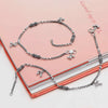 925 Sterling Silver Oxidized Modern Anklets for Women (PAIR ANKLET)